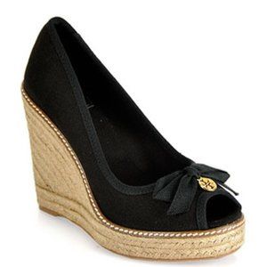 Tory Burch Jackie Wedge Espadrille Size 7 1/2
